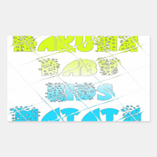 Adesivo Retangular Hakuna Matata Baby Kids Feliz Cores Impressão de A