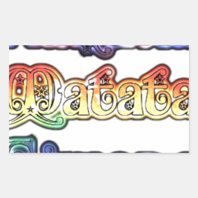 Adesivo Retangular Hakuna Matata Europe Art Impressão/Graphic (Frente)