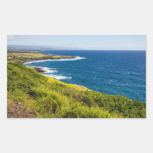 Adesivo Retangular haleokane vigiando acima da baía de honuapo