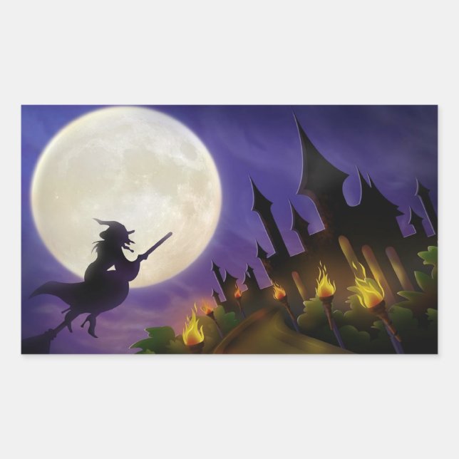 Adesivo Retangular Halloween (Frente)