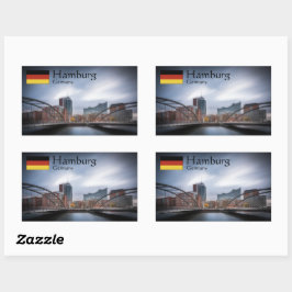 Adesivo Retangular Hamburgo Alemanha