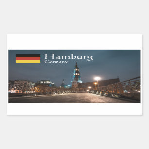 Adesivo Retangular Hamburgo Alemanha