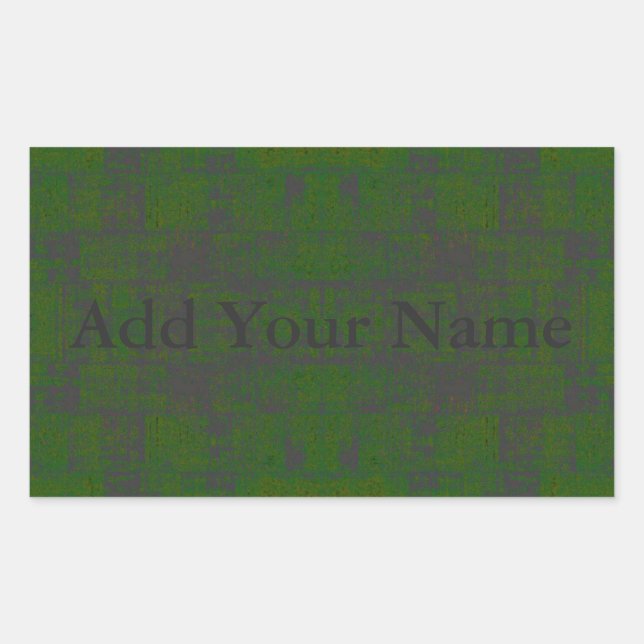 Adesivo Retangular HAMbyWG - Autocolantes - Verde Distante (Frente)