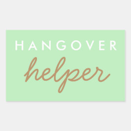 Adesivo Retangular Hangover Helper Weding Bachelorette Favor Sticker