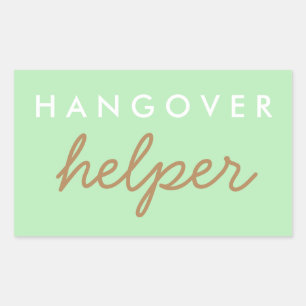 Adesivo Retangular Hangover Helper Weding Bachelorette Favor Sticker