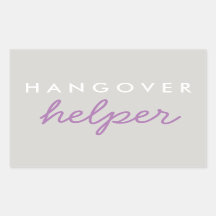 Hangover Helper Weding Bachelorette Favor Sticker