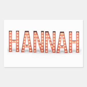 Adesivo Retangular Hannah Marquee Lights