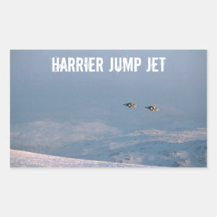 Adesivo Retangular Harrier Jump Jet