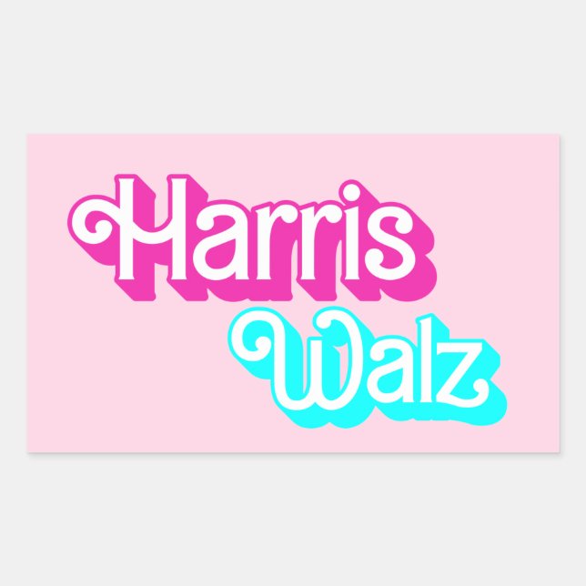 Adesivo Retangular Harris Walz (Frente)