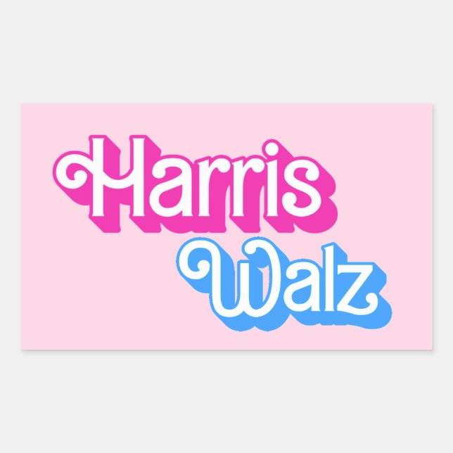 Adesivo Retangular Harris Walz (Frente)