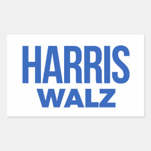 Adesivo Retangular Harris Walz 2024
