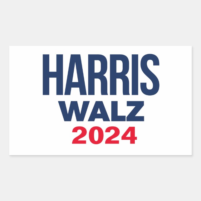 ADESIVO RETANGULAR HARRIS WALZ 2024 (Frente)