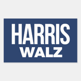 Adesivo Retangular Harris Walz 2024