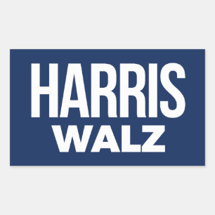 Adesivo Retangular Harris Walz 2024