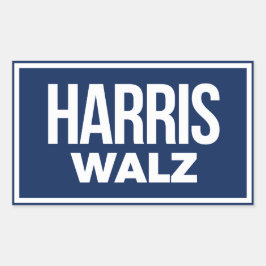 Adesivo Retangular Harris Walz 2024