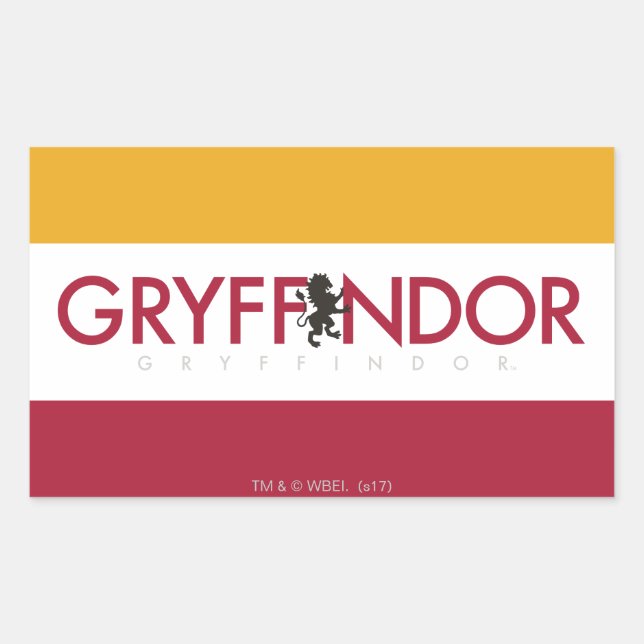 Adesivo Retangular Harry Potter| Parceiro Gryffindor (Frente)