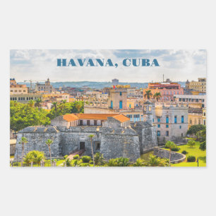 Adesivo Retangular Havana CUBA