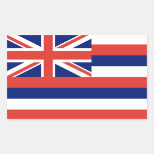 Adesivo Retangular Hawaii Flag