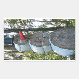 Adesivo Retangular Hay Snowman Sticker