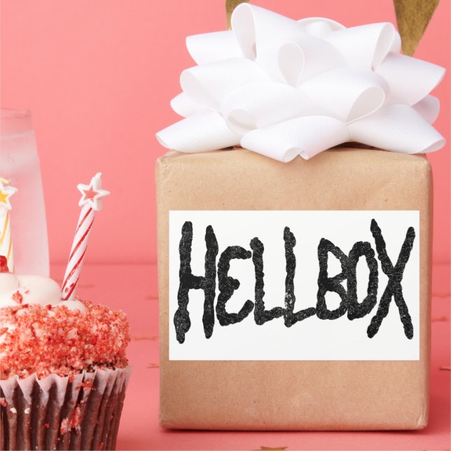 Adesivo Retangular Hellbox Sticker (Festa)
