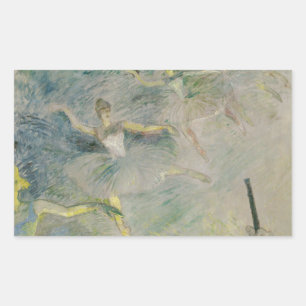 Adesivo Retangular Henri de Toulouse-Lautrec - Dançarinos Balés