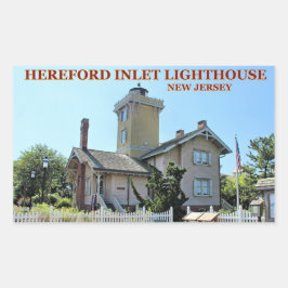 Adesivo Retangular Hereford Inlet Lighthouse, New Jersey Stickers