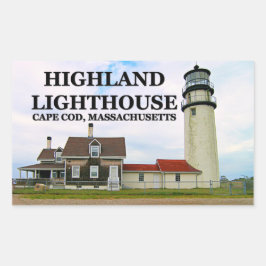 Adesivo Retangular Highland Lighthouse, Cabo Cod, Massachusetts