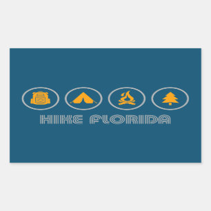 Adesivo Retangular Hike Florida