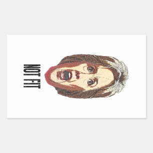 Adesivo Retangular Hillary Clinton Não É Ajustado