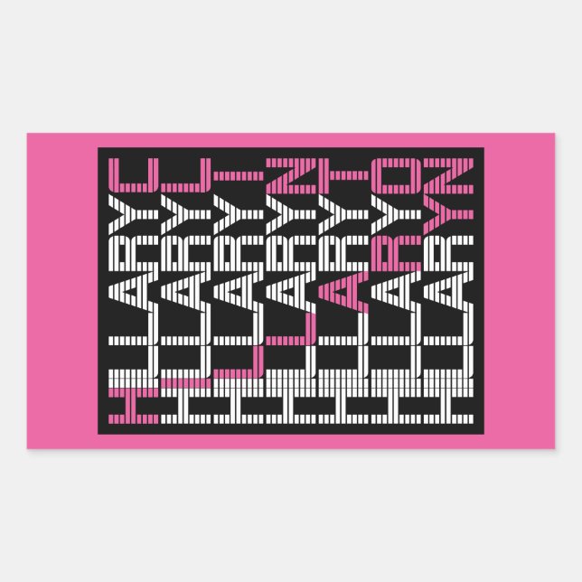 Adesivo Retangular hillary clinton textual (Frente)