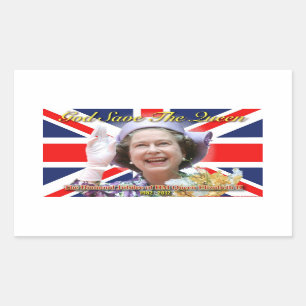 Adesivo Retangular HM Queen Elizabeth II Diamond Jubilee