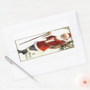 Adesivo Retangular Ho Ho Papai Noel