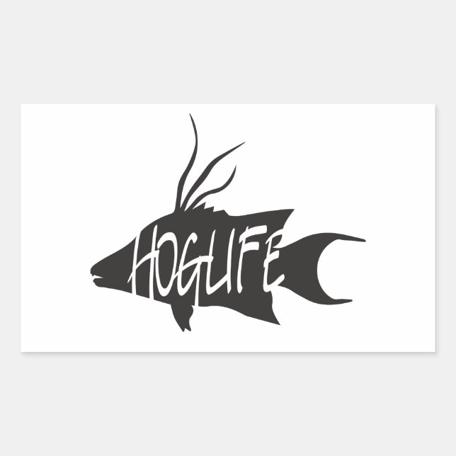 Adesivo Retangular HogLife (Hogfish) Decal de vinilo (Frente)