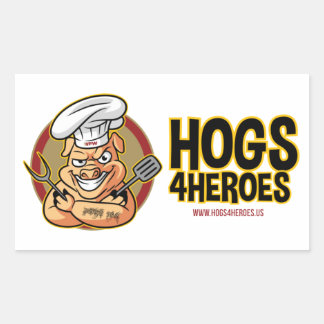 Adesivo Retangular Hogs 4 Heroes Sticker
