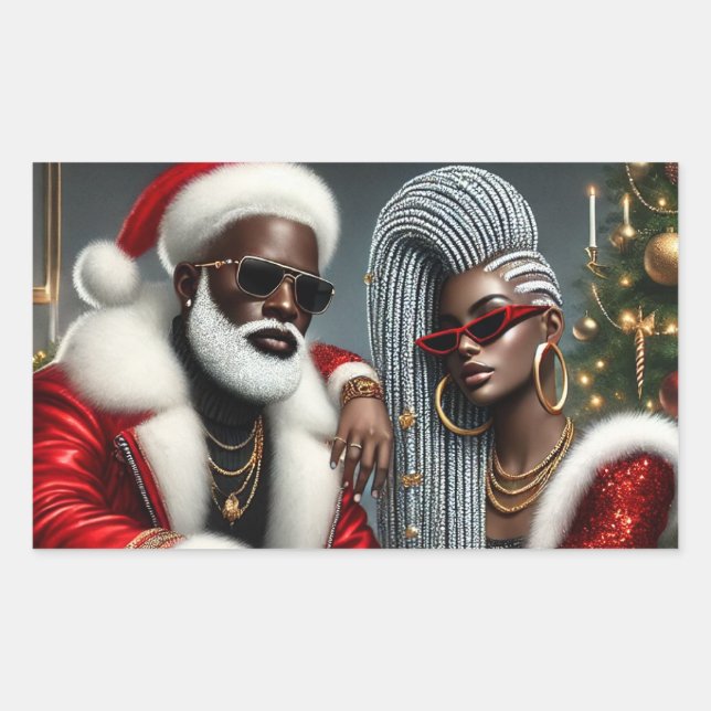 Adesivo Retangular Holiday Royalty (Frente)