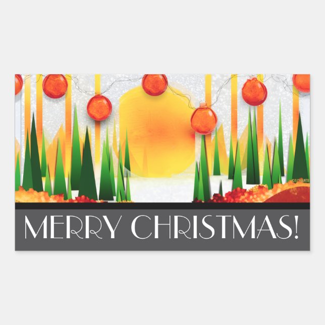 ADESIVO RETANGULAR HOLIDAY SUNSHINE WITHIN THE PINES :) (Frente)