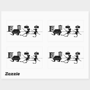 Adesivo Retangular Homem Trapaçando Na Piscina Billiards Jogo Arte