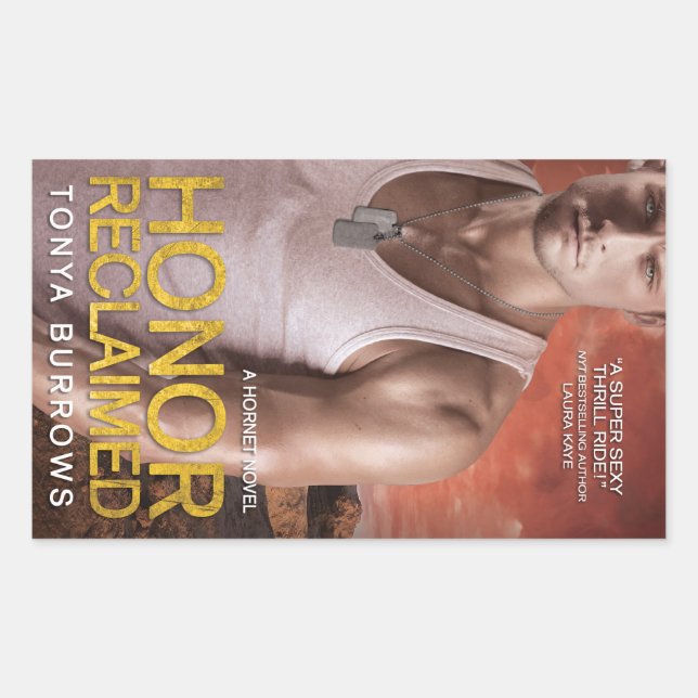 Adesivo Retangular Honra de Tonya Burrows (Frente)