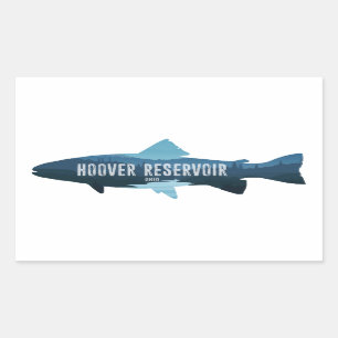 Adesivo Retangular Hoover Reservoir Ohio Fish