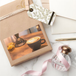 Adesivo Retangular Horário do Café Encantador