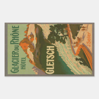 Adesivo Retangular Hotel Glacier du Rhône