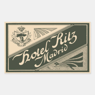 Adesivo Retangular Hotel Ritz (Madrid - Spain)