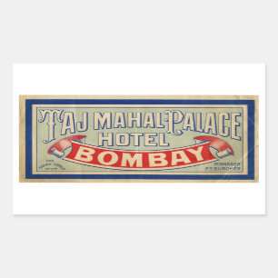 Adesivo Retangular Hotel Taj Mahal
