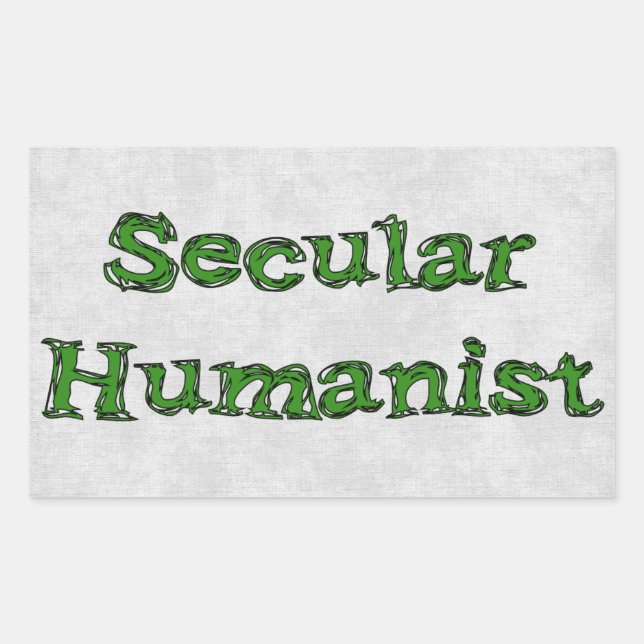 Adesivo Retangular Humanista Secular (Frente)