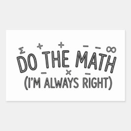 Adesivo Retangular humor engraçado do professor de matemática meme tr
