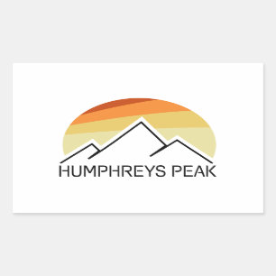 Adesivo Retangular Humphreys Peak Retro