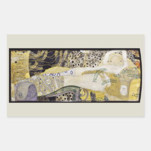 Adesivo Retangular Hydra (serpentes d'água I) por Gustav Klimt