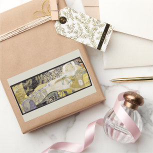 Adesivo Retangular Hydra (serpentes d'água I) por Gustav Klimt