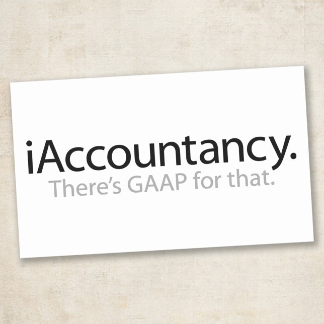 Adesivo Retangular i Contabilidade - Existem GAAP para isso (Criador carregado)