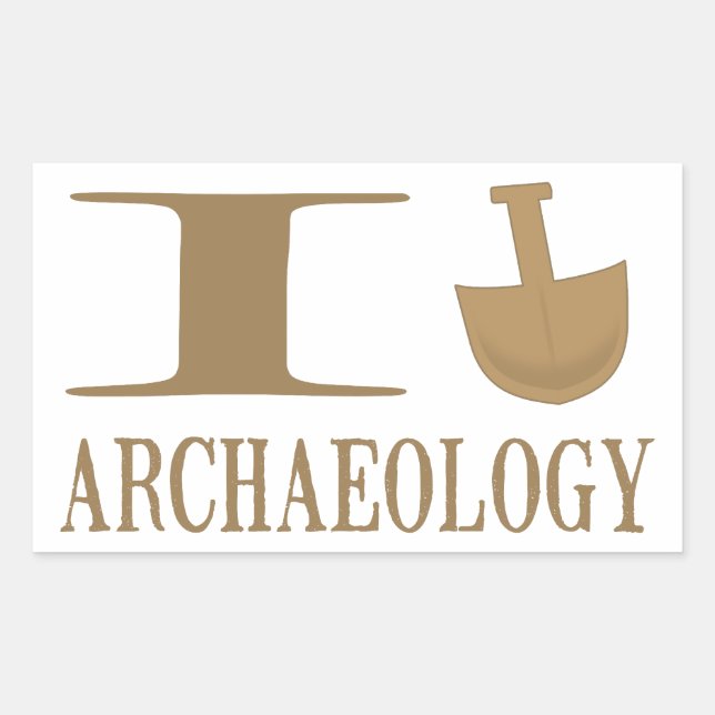 Adesivo Retangular I Dig Arqueology Stickers (Frente)